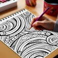 thumbnail image 6 of Netecom Body Tattoo Art Coloring Book Spiral Bound for Adults, Wooden Cover, 30 Artistic Coloring Pages of Beautiful Modern Tattoo Designs for Stress Relief and Relaxation, 6 of 6