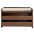 thumbnail image 4 of Safavieh Percy Storage Bench Furn Benches & Ottom, Beige / Walnut, 1' X 1', Square, 4 of 10