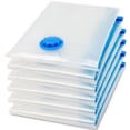 thumbnail image 1 of 6 Pack Premium Vacuum Storage Bags 100x80+70x50+60x40cm Double Zipper Reusable S, 1 of 5