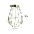 thumbnail image 2 of HOMEMAXS 8 Pcs Wicker Retro Birdcage Lamp 14.00X10.00X10.00CM Golden, 2 of 8