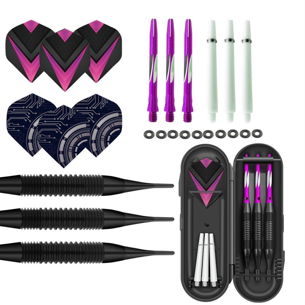 Professional Soft Tip Darts Set for Electric Dart Board Darts Plastic Tips with Storage Case Gift for Dart-Lovers