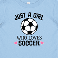 thumbnail image 4 of Inktastic Just a Girl Who Loves Soccer Girls Baby T-Shirt, 4 of 5