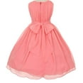 thumbnail image 3 of Little Girls Classic Yoro Wrinkled Chiffon Special Flowers Girls Dresses Fuchsia Size 6, 3 of 3