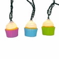 thumbnail image 2 of Kurt Adler 12-Foot UL 10-Light Multicolor Cupcake Light Set with Green Wire, 2 of 6