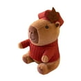 thumbnail image 4 of BELOVING Jouet Capybara de Collection Réaliste Décoration de Chambre d'Enfants Cadeaux d'Anniversaire Mignons Rouge, 4 of 9