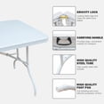 thumbnail image 4 of GloryStar Adjustable Height Folding Table, 6 Ft Portable Utility Table with Carry Handle for Camping, Parties, or Home Use, 4 of 8