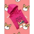 thumbnail image 3 of Corgi Short Legs Big Attitude Hoodie Women -Image by Shutterstock, Female x-Large, 3 of 4
