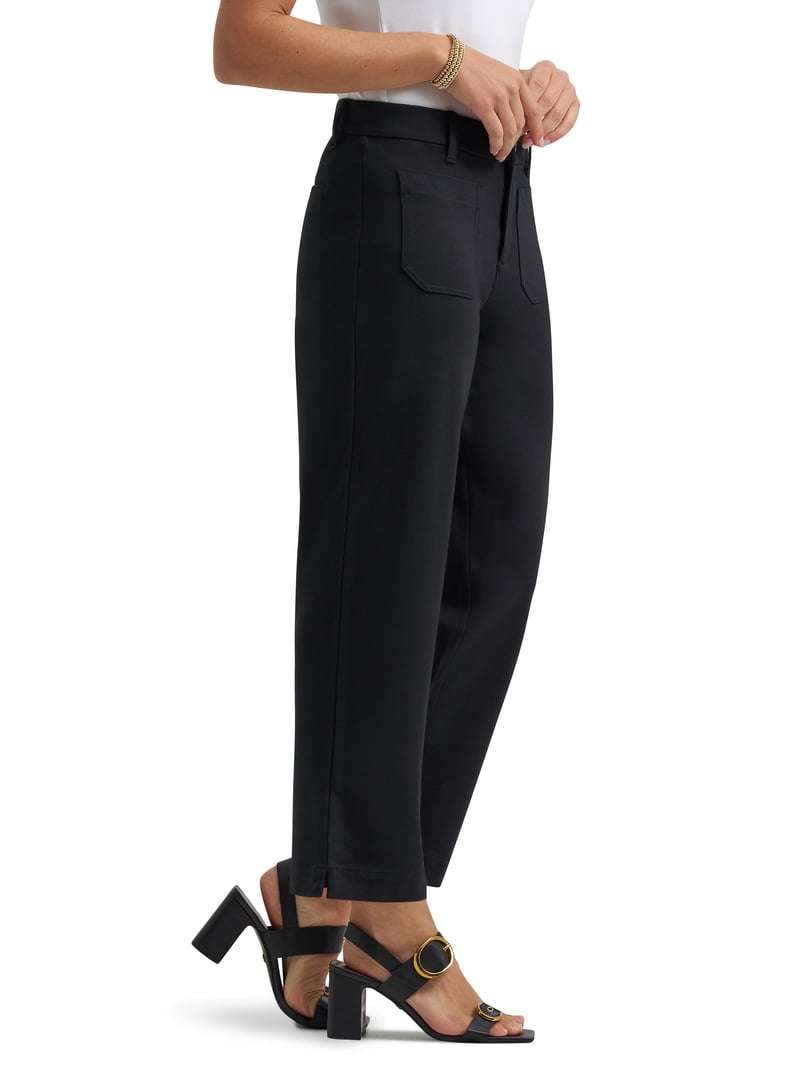 Lee® Women's Comfort Waist Knit Cropped Pant, Sizes 2-10 - Walmart.com