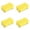 Yellow, variant on YAZHPA Whiteboard Eraser 4Pcs Blue Small Magnetic Dry Eraser Chalkboard Cleaners Wiper for Classroom Office and Home (7 * 4cm, Little Bones)