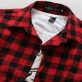 thumbnail image 3 of PENGXIANG Chemise à Carreaux d'Été pour Hommes Manches Courtes Ajustée, 3 of 5