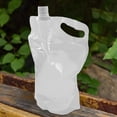 thumbnail image 1 of Bolsa contenedora de agua de 2L, jarra de almacenamiento, plegable, regalo, transparente, para mochileros, deportes, equitación, montañismo, barbacoa., 1 of 8