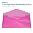 thumbnail image 4 of Unique Bargains File Folders Office Plastic Envelopes Document Organizer with Snap Button Pink, 4 of 6