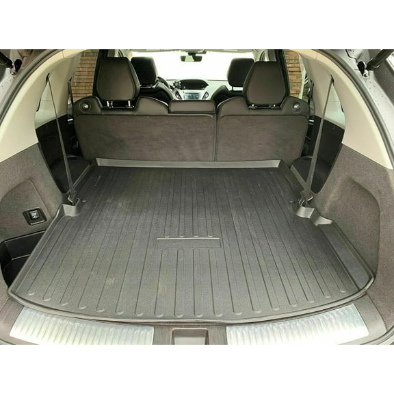 EACCESSORIES EA Cargo Liner – Trunk Mat for Acura MDX 2014-2020 – Weather-Resistant Trunk Mats for Cars with Raised Lip – Non-Slip Car Trunk Mat Rubber – Easy to Install – Laser Pre-Cut Design