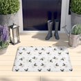thumbnail image 2 of Pug and Footprints Flannel Non Slip Door Rugs,Washable Door Mats Indoor,Decorative Door Mats,Dirt-Resistant and Absorbent Doormat for Entrance,Bedroom,Kitchen,Bathroom,23.5x16in(60x40cm), 2 of 5