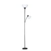 Mainstays 72'' Combo Floor Lamp/Reading Lamp, Black Plastic, Modern, For Home and Office Use