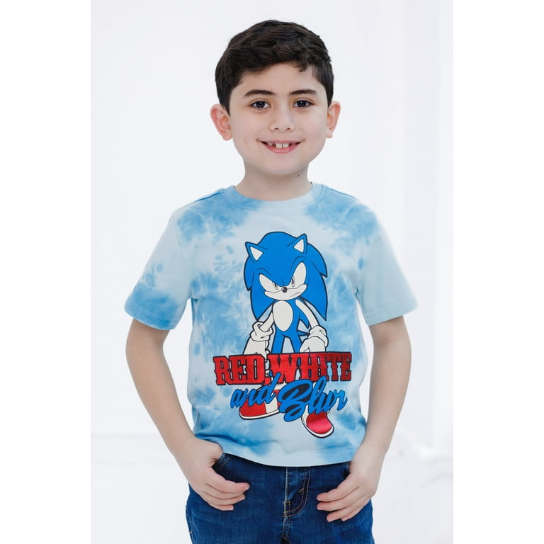 SEGA Sonic the Hedgehog July 4th Kids Tie-Dye Tee photo 2