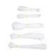 thumbnail image 4 of 550Pcs Nylon Cable Zip Ties Assortment Set Self Locking Electric Wire Ties for Outdoor Indoor White, 4 of 5
