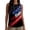 004 Multicolor, variant on Lpmadey Women's 4th of July American Flag Tank Top, Butterfly Cross Print Sleeveless Blouse, Loose Pleated Casual Summer Top