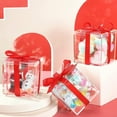 thumbnail image 4 of 4 cajas de almacenamiento pequeñas de plástico transparente con forma de cubo cuadrado y tapa, transparentes, para dulces, joyas, recuerdos de fiesta., 4 of 8