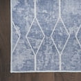 thumbnail image 4 of Nourison New Concept Washables Modern Trellis Indoor Rug Blue 9'2" x 12', 4 of 9
