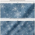 thumbnail image 2 of Soimoi Blue Cotton Poplin Fabric Snow Flakes Floral Printed Craft Fabric by the Yard 42 Inch Wide, 2 of 7