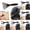 Black 6PCS, variant on Jialinnn Plastic Hair Brush Rake, 8.2x3.5 cm, Silver Plaid