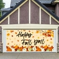 thumbnail image 4 of Fall Garage Door Banner Large Autumn Garage Door Cover 6 x 13 Ft Colorful Pumpkin Leaves Backdrop Decoration Fall Holiday Party Background Sign for Indoor Outdoor Wall Door House Decor, 4 of 6
