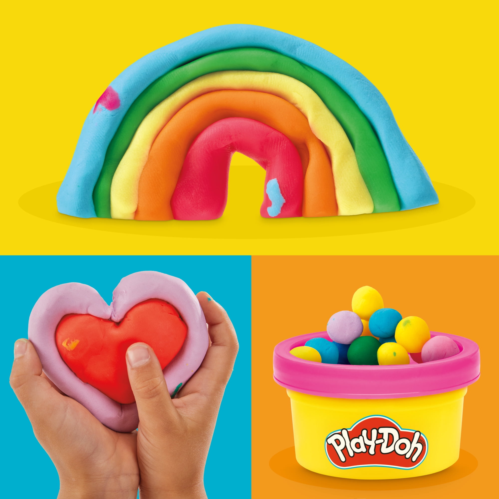 (4 pack) Play-Doh 50 Pack Party Favors Colorful Mini Cans in 13 Varied Colors for Kids, Ages 2+