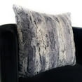 thumbnail image 2 of Plutus 20" x 36" Soft Plush Animal Faux Fur Luxury Throw Pillow in Blue, 2 of 3