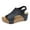 Navy, variant on Mostsola Cork Footbed Sandals for Women Open Toe Platform Wedge Sandals Retro Slingback Heels