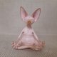 thumbnail image 5 of Naiovety Estatuilla caprichosa de gato de Buda, meditación, Yoga, decoración de gato feliz, esculturas artísticas, estatuas de jardín al aire Jardín y Patio gato sin pelo 3 Naiovety HA007213-02B, 5 of 6