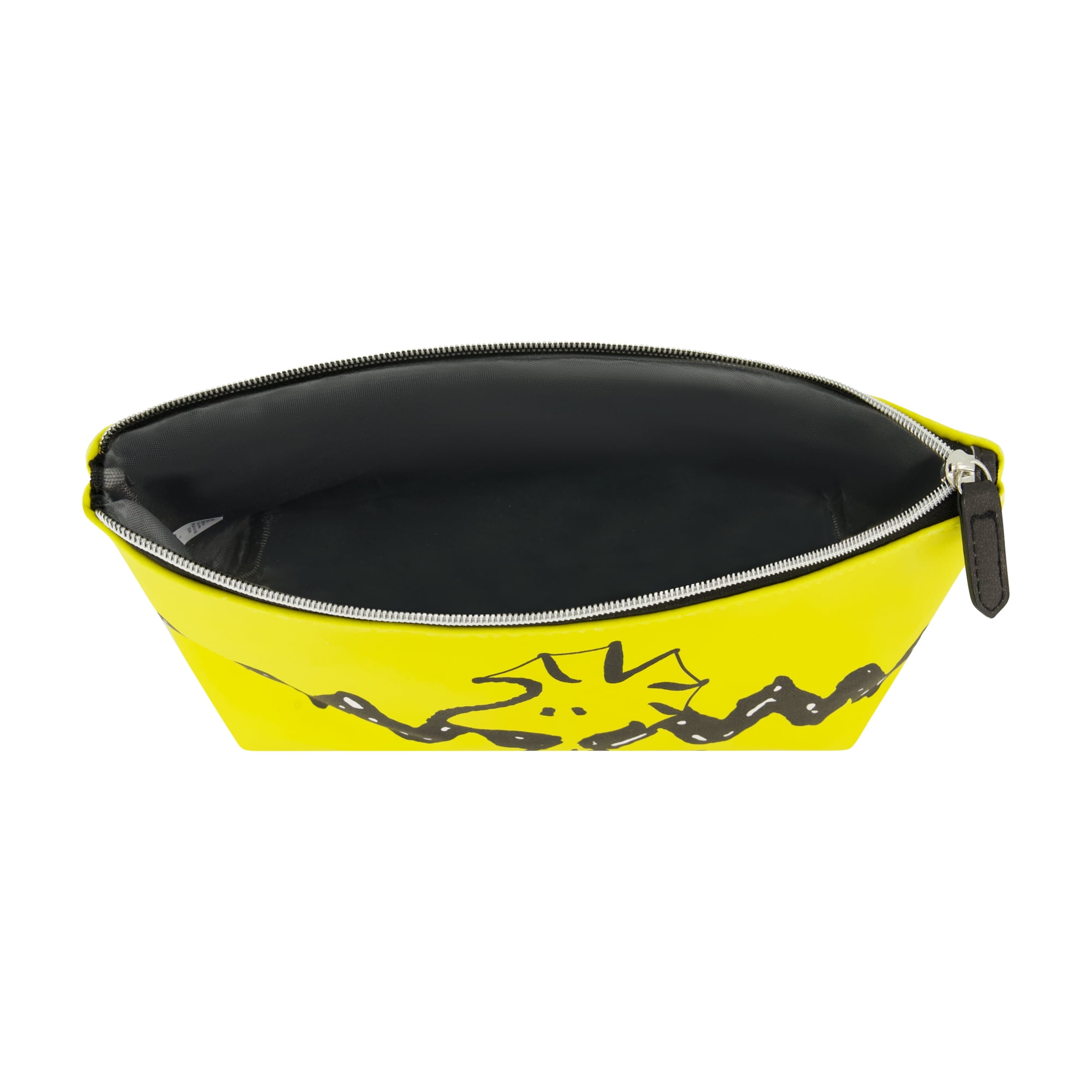 Peanuts Woodstock Travel Makeup Bag, Trapezoid Cosmetic Organizer Pouch for Women, Yellow