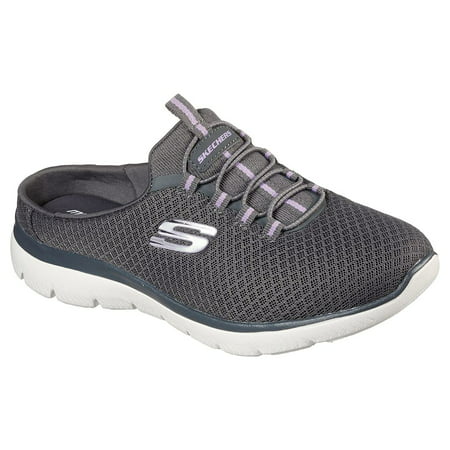 Skechers Women's Summits - Swift Step Sneaker Mule, Charcoal/Lavender ...