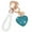 A-blue, variant on Car Keychain for Women,with Rhinestone Heart Shape Bling Keychain for Personalized Gift (A-White)