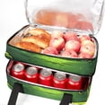thumbnail image 5 of Alien Double Layered Insulated Lunch Bag with Two Compartments, Large Capacity, Handheld Meal Bag - 7.1x11.4x16.1 inches, 5 of 6