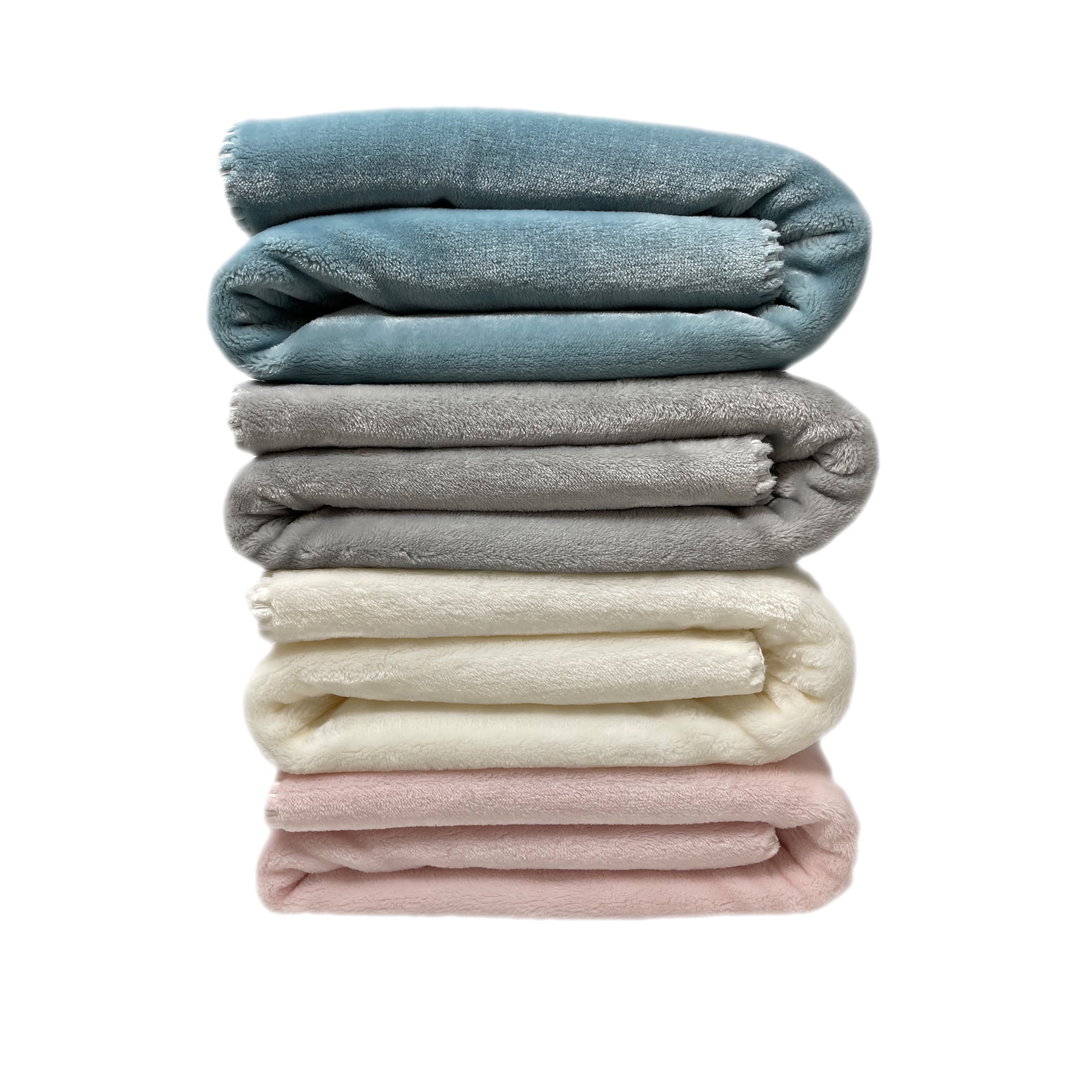 American Blanket Company Luster Loft Whip Stitch Infant Blanket Softest Blue 30in x 40in Unisex