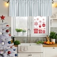 thumbnail image 5 of Blue Striped Curtain Valances for Windows, Kitchen Valance Window Treatments Panel 2 Pack, Blue White Stripes Farmhouse Rod Pocket Short Curtains for Bathroom Bedroom 42 x 18 Inch, 5 of 8