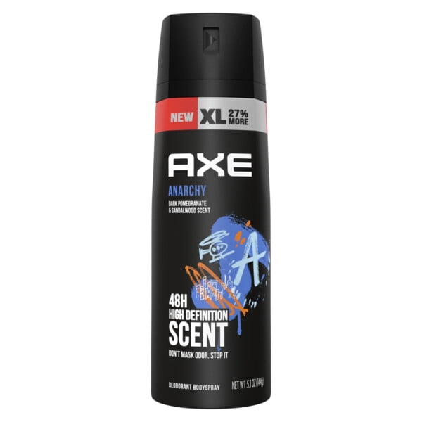 AXE Anarchy Male Body Spray for Men 5.1 oz