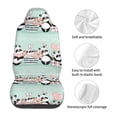 thumbnail image 5 of Pofeuu Cute Panda Print Automotive Car Seat Covers Flat Cloth Full Set Seat Covers,Car Seat Covers front seats for Cars Trucks and SUVs(Two packs), 5 of 7