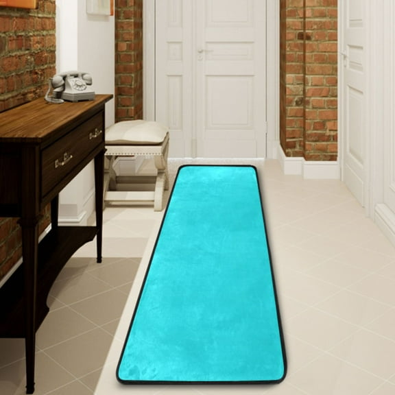 Ryvnso Turquoise Hallway Runner Rugs Floor Carpet Non Slip Entryway Mat 2' x 6'