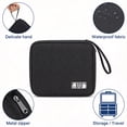 thumbnail image 6 of 2-Pack Electronic Organizer Travel Case - Black & Grey Universal Cable Organizer Bag - Slim Portable Tech Accessory Storage for Chargers, Cords, USB, and Phone - Travel Essentials Set, 6 of 8
