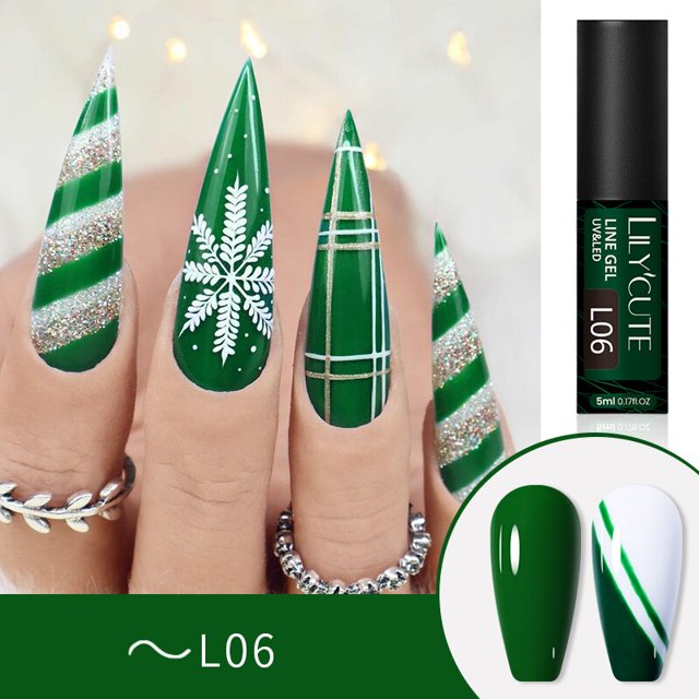 LILYCUTE 5ML Macaron Line Nail Gel Polish Vernis Semi Permanente UV/LED Nail Art Paint Drawing Line Polish DIY Painting Esmalte zhangmengya LED