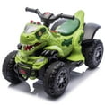 thumbnail image 4 of 12V Kids Ride On Electric ATV for Kids, Kids Dinosaur Ride on Car Toy, W/Cool Light, 2WD, Multimedia Center Panel With Children's Favorite Songs, Bluetooth & Microphone Interface, Power Display, 4 of 8