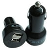 RND 2.1A [fast) Dual USB Car Charger for Smartphones, iPads, Tablets, MP3 Players and Gaming Devices [Black)