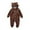 Brown, variant on MZXELPRJD Girls Body Suit Cartoon Hooded Baby Clothing Set Boy Baby Romper Jumpsuit Fluffy Winter Outfits 12-18 Month Onesies Dinosaur Outfit For Boys Pink Onesies 0-3 Months Outfit For 2 Year Old