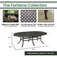 thumbnail image 4 of Hanover Fontana 9-Piece Outdoor Dining Set with 8 Sling Swivel Rockers and a 95-in. x 60-in. Oval Cast-Top Dining Table, 4 of 9