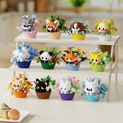 HZLKADAQ Micro-Particle Building Blocks Toy Dessert Animal Series Cute Pet Fox Panda Beagle for Children 8+ Years Old 1 Pack