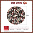thumbnail image 2 of Lukts Roosters 2 Print Color Life Christmas Tree Skirt, Winter Holiday Tree Mat Decoration ,Can be Used as A Shawl-30", 2 of 6