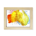 thumbnail image 1 of Australia Colorful Map Illustration Pattern Desktop Photo Frame Picture Art Decoration Painting 6x8 inch, 1 of 3