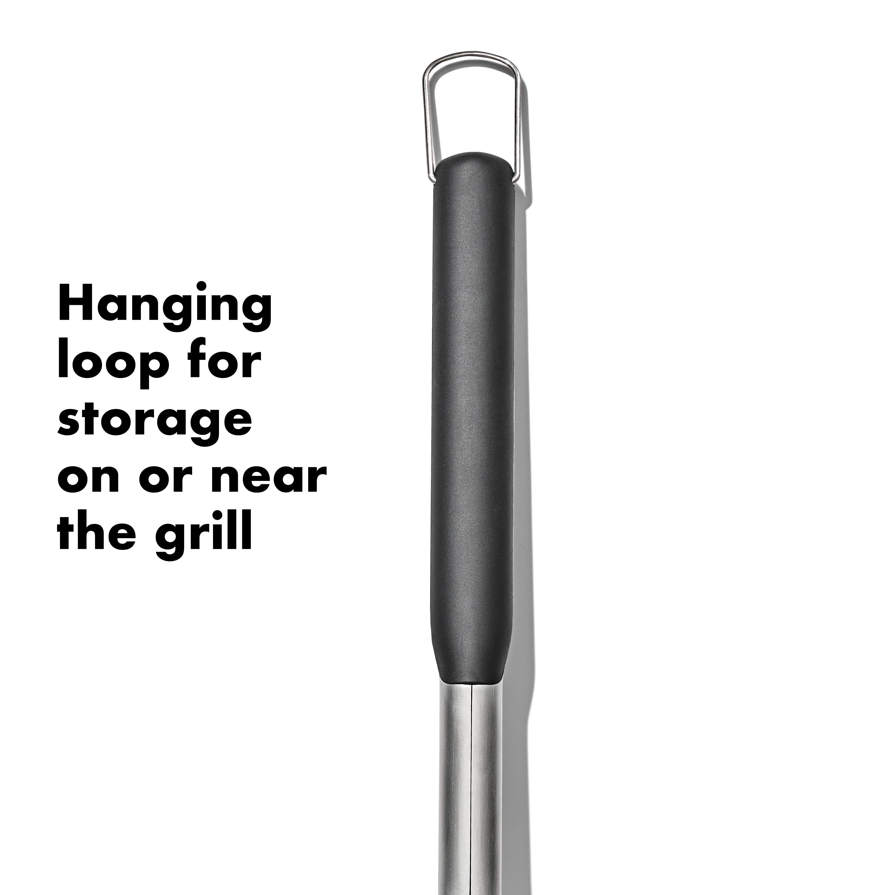 OXO Softworks Grilling Coiled Cleaning Stainless Steel Grill Brush with Replaceable Head